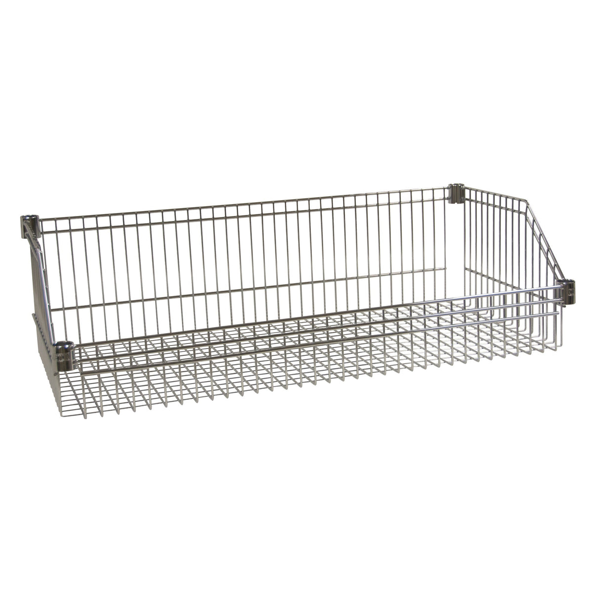 Wire Basket Shelf, 18" W x 48" D, 400 lbs. Capacity