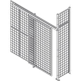 Heavy-Duty Wire Mesh Partition Sliding Door, 4' W x 8' H