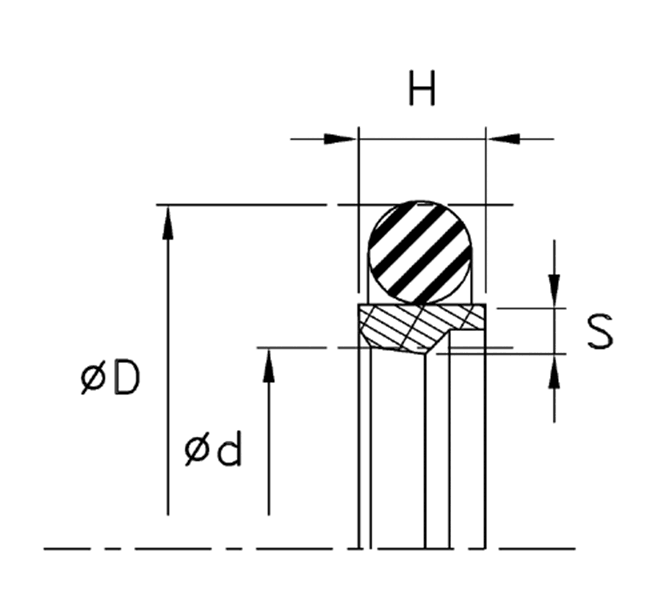 Rod Buffer Step Seal (RZ) 65mm x 80.1mm x 5.9mm - BR.PTFE/NBR