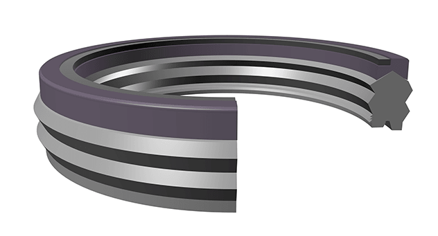 Rod Seal (RV) 70mm x 90mm x 30mm - NBR/NEOFAB/POM