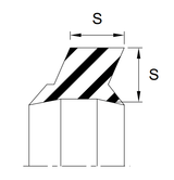Rod Wiper Cord (K) 0.250" (C/S) - Nitrile [1ft]