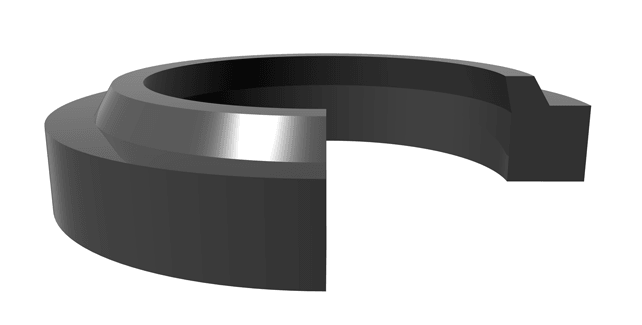 Rod Wiper (D) 1.375" x 1.750" x 0.187" - Polyurethane