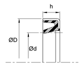 Rod Wiper (J) 3.500" x 4.250" x 0.250" - Polyurethane/Steel