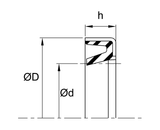 Rod Wiper (J/N) 0.750" x 1.062" x 0.187" - Nitrile/Steel