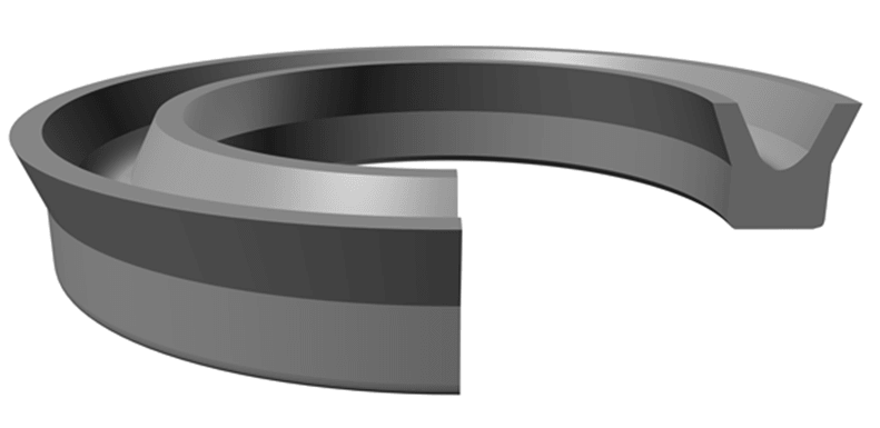 Rod/Piston U-Seal (AN6226) 0.625" x 1.000" x 0.187" - Nitrile