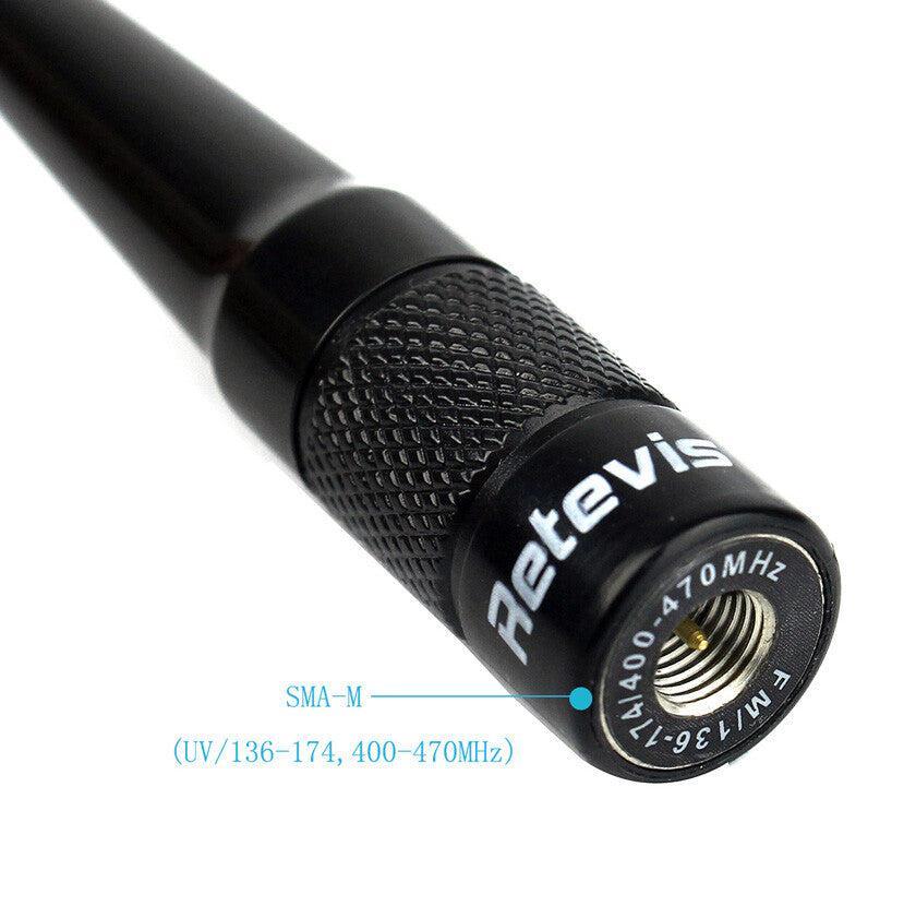 Antenne de remplacement flexible bibande Retevis RHD-701 (SMA-mâle)