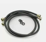 3808FFB2 Stainless Steel 3/8x8' Washer Inlet Hose