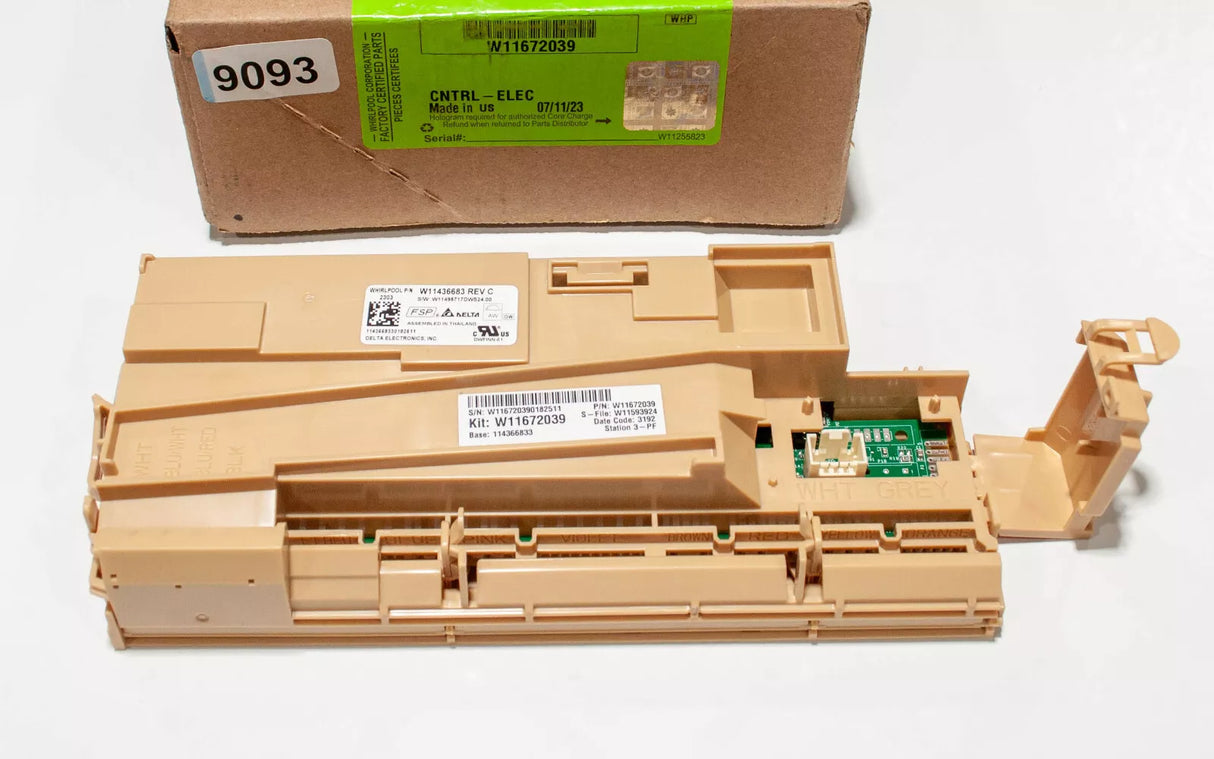 Whirlpool Dishwasher Control Board W11672039