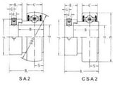 SA205-14 | SA Insert Bearing Shaft Dia. 7/8"