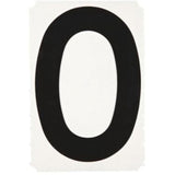 Quick-Align® Individual Gothic Number and Letter Labels, 0, 6" H, Black