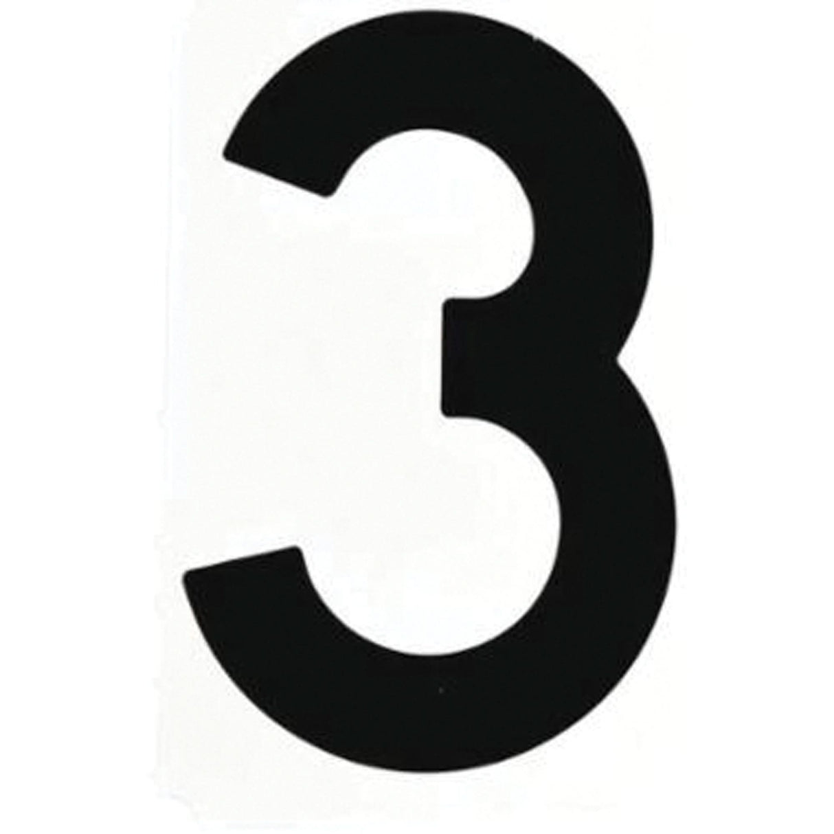 Quick-Align® Individual Gothic Number and Letter Labels, 3, 6" H, Black