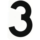 Quick-Align® Individual Gothic Number and Letter Labels, 3, 6" H, Black