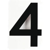 Quick-Align® Individual Gothic Number and Letter Labels, 4, 6" H, Black