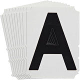 Quick-Align® Individual Gothic Number and Letter Labels, A, 6" H, Black