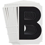 Quick-Align® Individual Gothic Number and Letter Labels, B, 6" H, Black