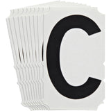 Quick-Align® Individual Gothic Number and Letter Labels, C, 6" H, Black