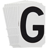 Quick-Align® Individual Gothic Number and Letter Labels, G, 6" H, Black