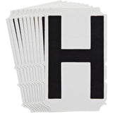 Quick-Align®Individual Gothic Number and Letter Labels, H, 6" H, Black