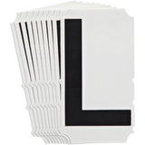 Quick-Align®Individual Gothic Number and Letter Labels, L, 6" H, Black