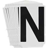 Quick-Align® Individual Gothic Number & Letter Labels, N, 6" H, Black