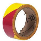 Marking Tape, 1.5" x 54', Vinyl, Magenta and Yellow