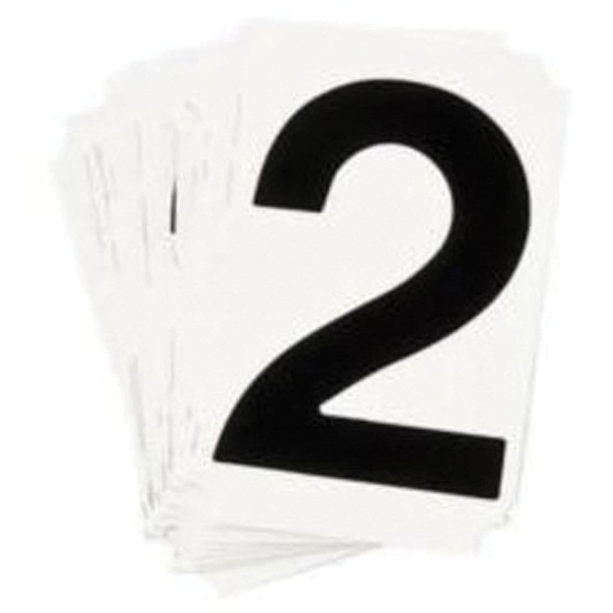 Quick-Align® Individual Number and Letter Labels, 2, 1" H, Black
