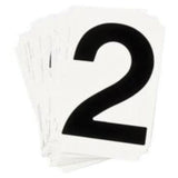 Quick-Align® Individual Number and Letter Labels, 2, 1" H, Black