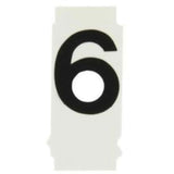 Quick-Align® Individual Number and Letter Labels, 6, 1" H, Black