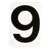 Quick-Align® Individual Number and Letter Labels, 9, 1" H, Black