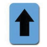 Quick-Align® Individual Number and Letter Labels, Arrow Symbol, 2" H, Black