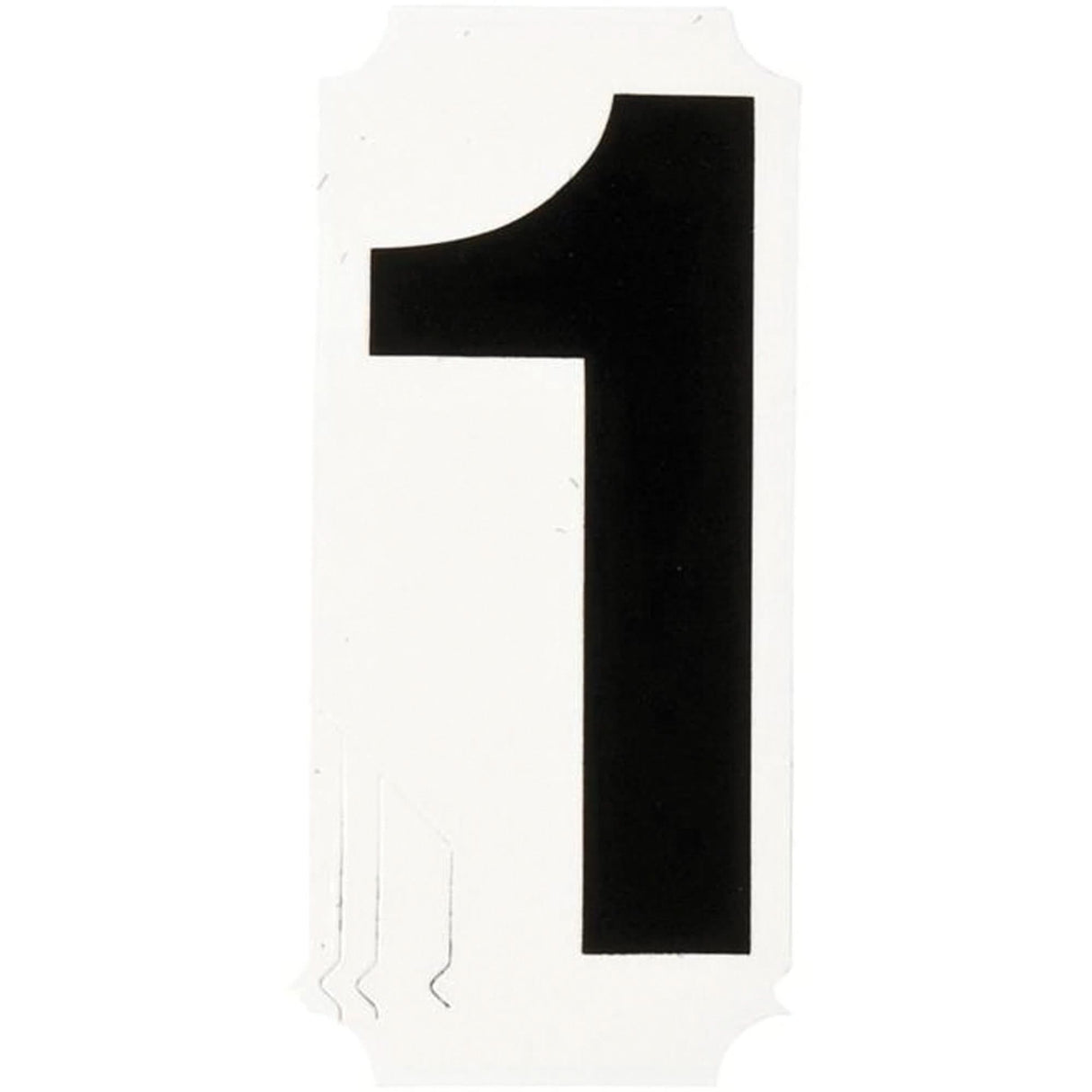 Quick-Align® Individual Number and Letter Labels, 1, 4" H, Black