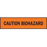 Barricade Tape, English, 3" W x 1000' L, 3.5 mils, Black on Orange