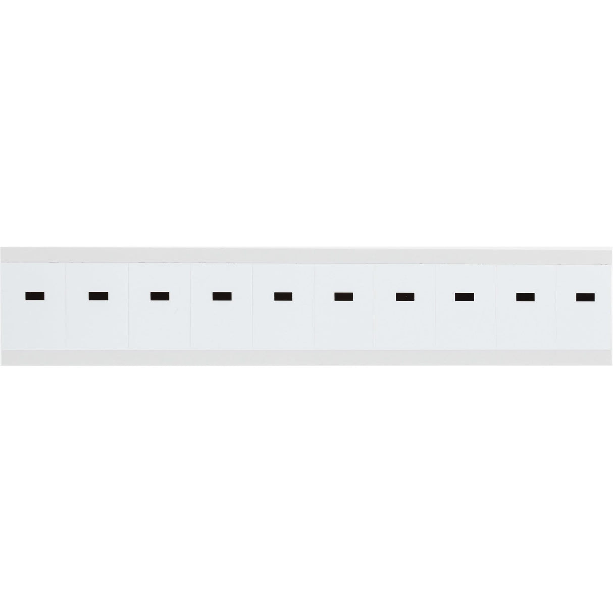 Individual Number & Letter Labels, Dash (-), 1" H, Black on White
