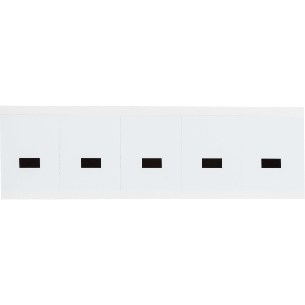 Individual Number & Letter Labels, Dash (-), 2" H, Black on White