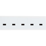 Individual Number & Letter Labels, Dash (-), 2" H, Black on White