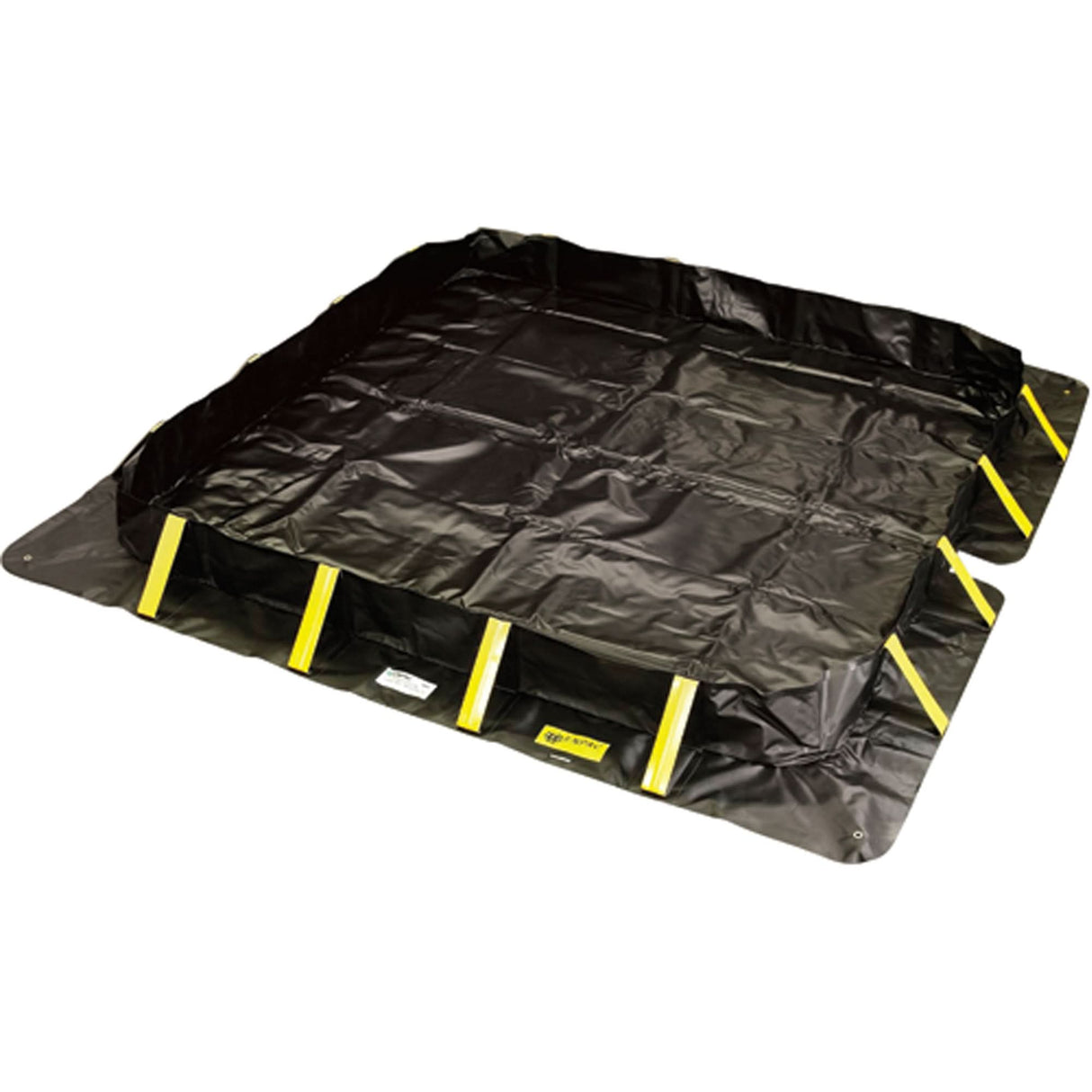 Stinger Collapsible Berm, 269 US gal. Capacity, 6' W x 6' L x 12" H, Snap-Up Bracket