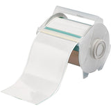 Printer Tape, Vinyl, Clear, 4" Width