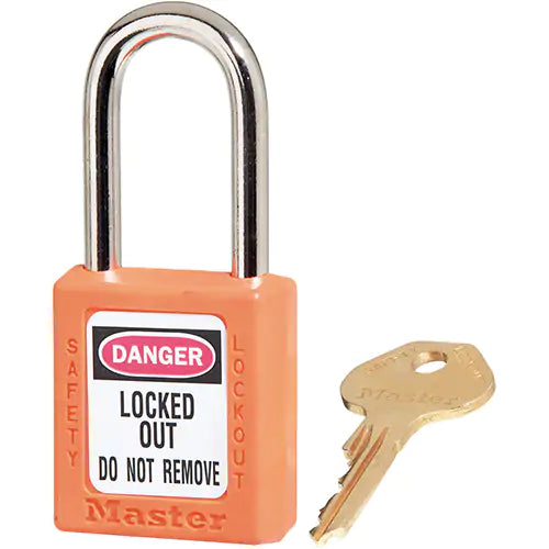 410 Zenex™ Safety Padlock, Keyed Different, Thermoplastic, 1-1/2" Width