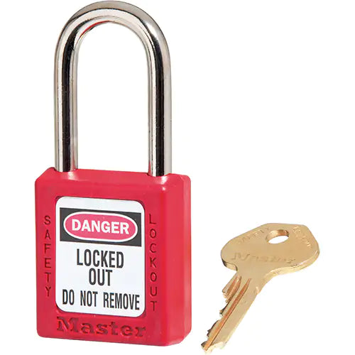 410 Zenex™ Safety Padlock, Keyed Different, Thermoplastic, 1-1/2" Width