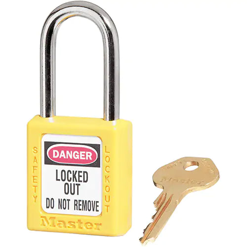 410 Zenex™ Safety Padlock, Keyed Different, Thermoplastic, 1-1/2" Width