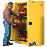 Sure-Grip® Ex Flammable Storage Cabinets, 45 gal., 2 Door, 43" W x 65" H x 18" D