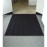 Waterhog® Eco Elite Matting, Wiper/Scraper, 6' x 6' x 3/8", Black Smoke