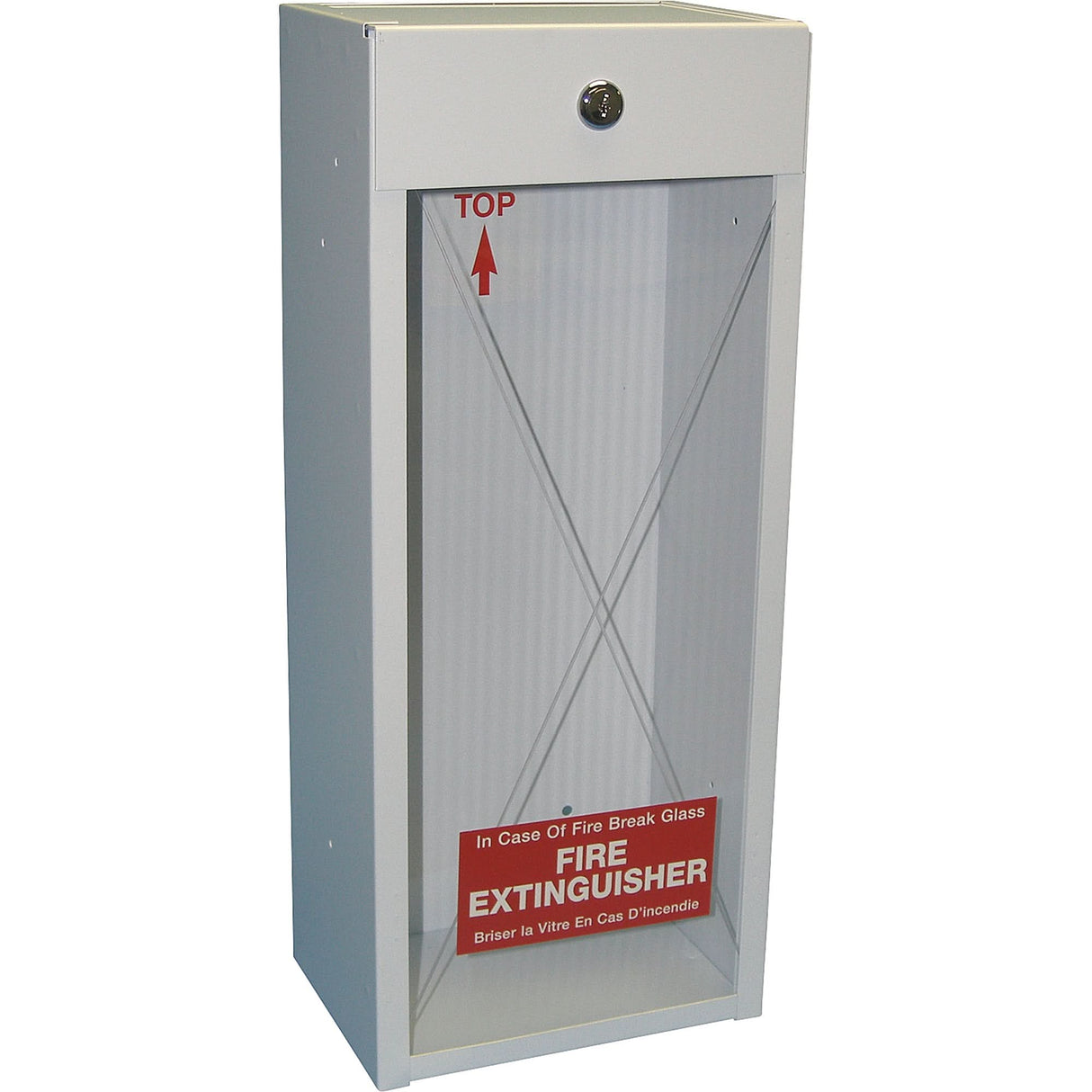 Surface-Mounted Fire Extinguisher Cabinets, 8.5" W x 20.5" H x 6" D