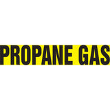 "Propane Gas" Pipe Markers, Self-Adhesive, 4" H x 24" W, Black on Yellow