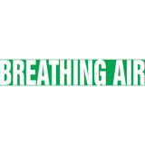 Snap Tite™ "Breathing Air" Pipe Marker, Snap-On, 6" H x 8" W, White on Green