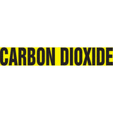 Snap Tite™ "Carbon Dioxide" Pipe Marker, Snap-On, 14" H x 12" W, Black on Yellow