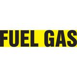Snap Tite™ "Fuel Gas" Pipe Marker, Snap-On, 14" H x 12" W, Black on Yellow
