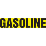 Snap Tite™ "Gasoline" Pipe Marker, Snap-On, 9" H x 8" W, Black on Yellow