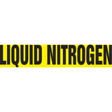 Snap Tite™ "Liquid Nitrogen" Pipe Marker, Snap-On, 9" H x 8" W, Black on Yellow