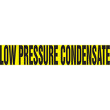 Snap Tite™ "Low Pressure Condensate" Pipe Marker, Snap-On, 6" H x 8" W, Black on Yellow